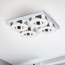 Eglo - Luz de teto de cristal LED 4xLED/4W/230V
