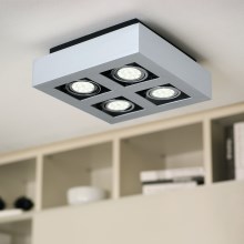 Eglo - Luz de teto LED 1 4xGU10-LED/5W/230V