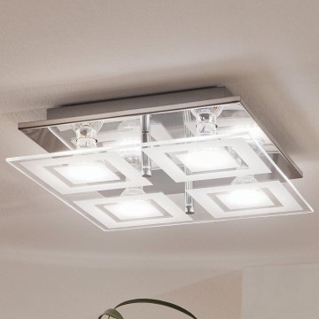 Eglo - Luz de teto LED 4xGU10-LED/3W/230V