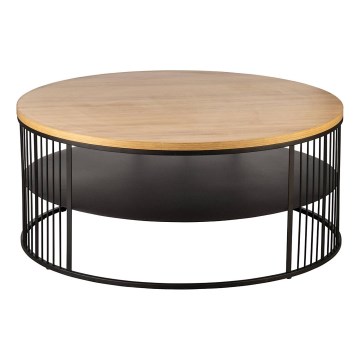 Eglo - Mesa de centro 36x80 cm castanho/preto