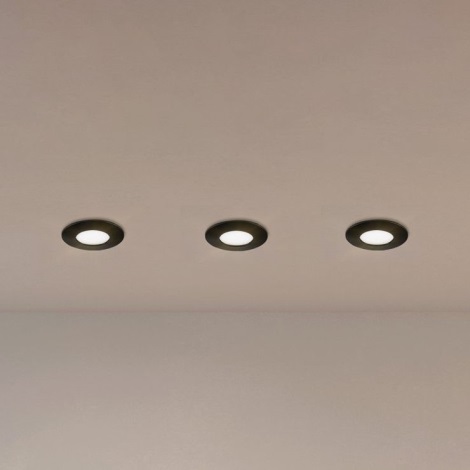 Eglo - ONJUNTO 3x Iluminação embutida de casa de banho LED PINEDA LED/4,9W/230V IP44