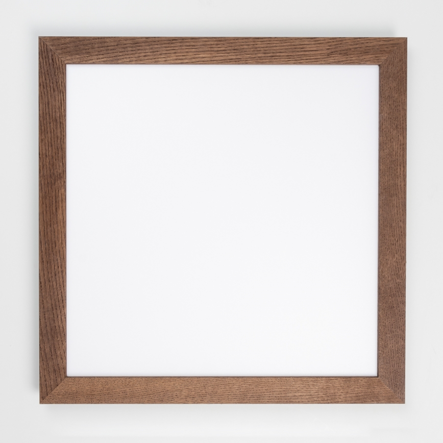 Eglo - Painel integrado LED SALOBRENA-RW WOOD LED/34W/230V 2700/4000K 64x64 cm castanho escuro