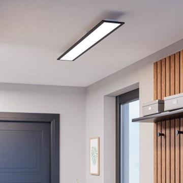 Eglo - Painel LED de Sobrepor LED/28W/230V 2700/4000/6500K 120x15 cm preto