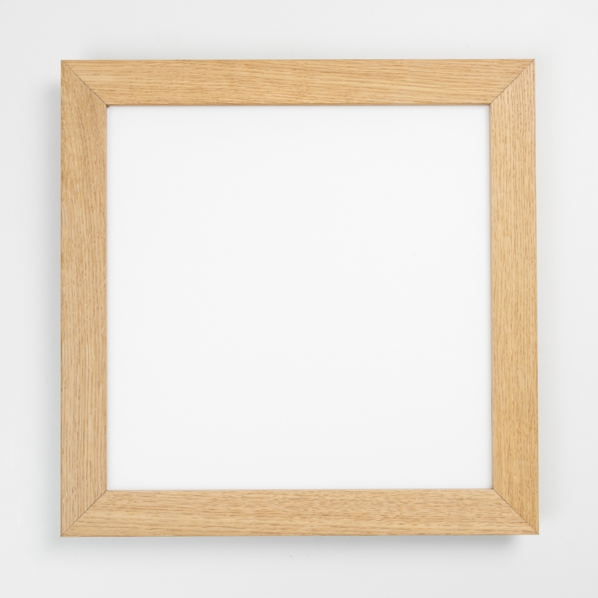 Eglo - Painel LED RGB dimerizável sobreposto SALOBRENA-C WOOD LED/40W/230V 2700-6500K 49,5x49,5 cm castanho + controlo remoto