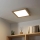 Eglo - Painel LED RGB dimerizável sobreposto SALOBRENA-C WOOD LED/40W/230V 2700-6500K 49,5x49,5 cm castanho + controlo remoto