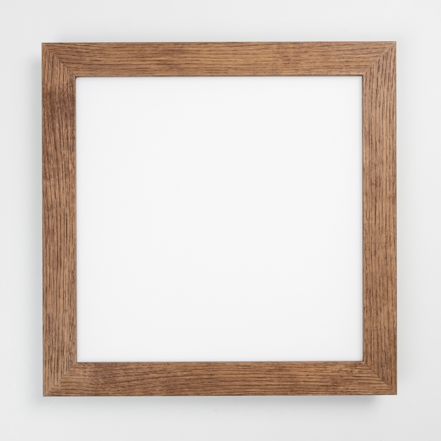 Eglo - Painel LED RGB embutido dimmerizável SALOBRENA-C WOOD LED/24W/230V 2700-6500K 49,5x49,5 cm castanho escuro + controlo remoto