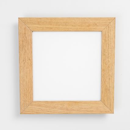 Eglo - Painel LED RGBW de sobrepor regulável SALOBRENA-C WOOD LED/16W/230V 2700-6500K 34x34 cm castanho + comando à distância