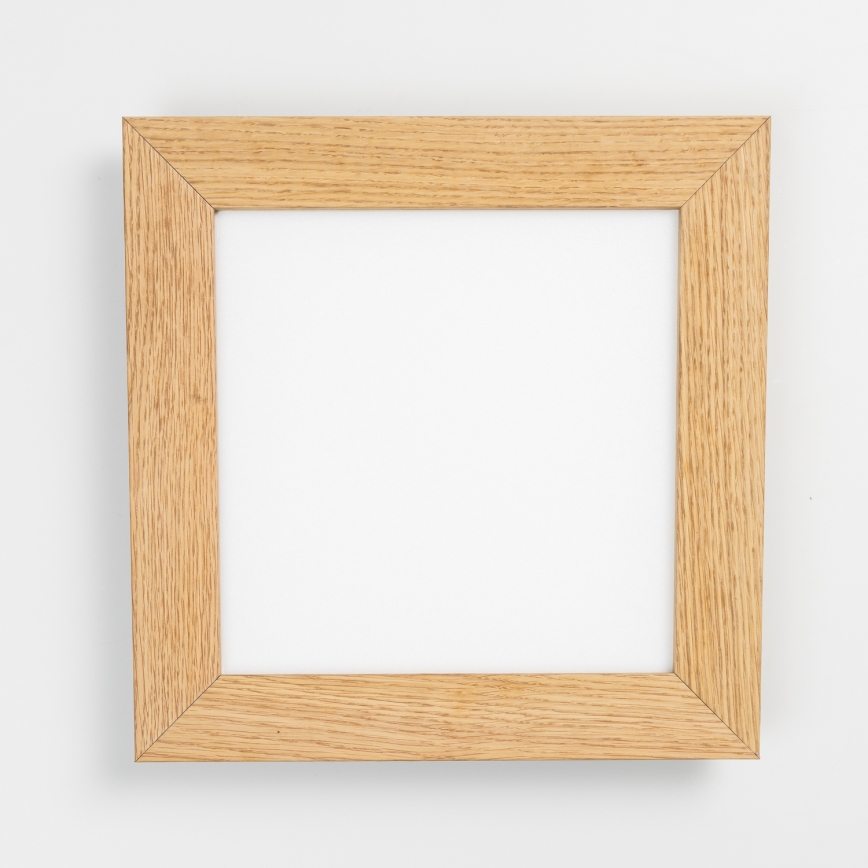 Eglo - Painel LED RGBW de sobrepor regulável SALOBRENA-C WOOD LED/16W/230V 2700-6500K 34x34 cm castanho + comando à distância