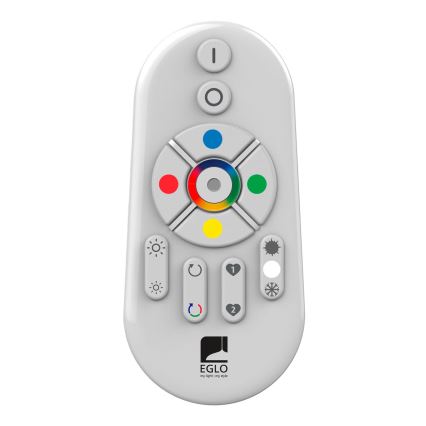 Eglo - Painel LED RGBW Regulável SALOBRENA-C WOOD LED/31W/230V 2700-6500K 34x124 cm castanho escuro + comando à distância