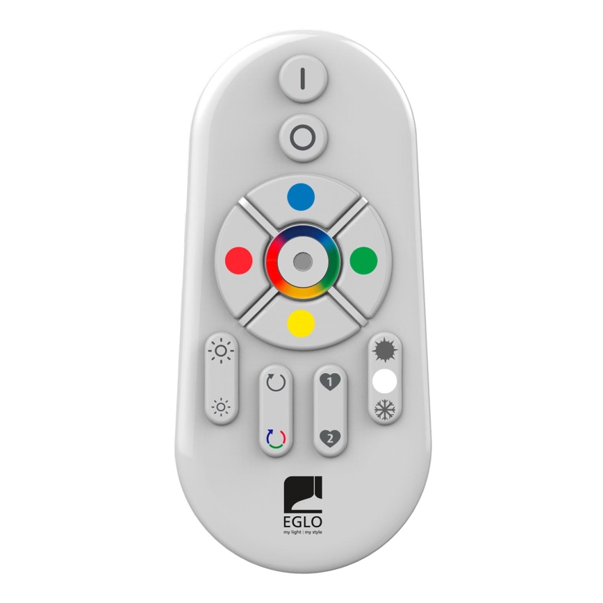 Eglo - Painel LED RGBW embutido dimmerizável SALOBRENA-C WOOD LED/16W/230V 2700-6500K 34x34 cm castanho + comando à distância