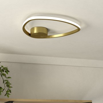 Eglo - Plafon LED/9,7W/230V 2700/4000/6500K Ø 37,5 cm dourado