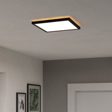 Eglo - Plafon LED para casa de banho LED/13,4W/230V 2700/4000/6500K 29x29 cm IP44 preto