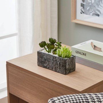 Eglo - Planta artificial em vaso 14,5x17,8 cm suculenta