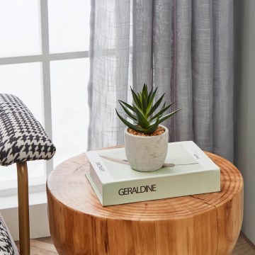 Eglo - Planta artificial em vaso 15,5x10 cm suculenta