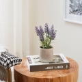 Eglo - Planta artificial em vaso 22x8 cm lavanda