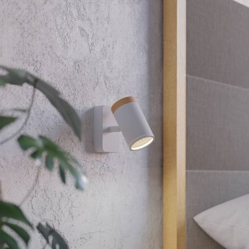 Eglo - Spot de parede para casa de banho 1xGU10/3W/230V IP44 branco/bege