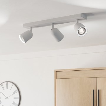 Eglo - Spot de teto 3xGU10/10W/230V branco