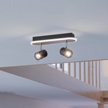 Eglo - Spot LED/12W/230V castanho/preto