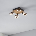 Eglo - Spot LED 4xLED/4,2W/230V preto/castanho
