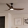 Eglo - Ventilador de teto LED/19W/230V 3000/4000/5000K Ø 132 cm castanho + comando à distância