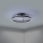 Eglo - Ventilador de teto LED RGBW dimerizável, 36W, 230V, 3000-6500K, Ø 50 cm, preto + controlo remoto
