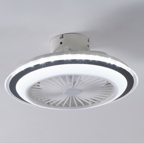 Eglo - Ventoinha de teto LED com regulação LED/25,5W/230V branco/cinzento 2700-6500K + controlo remoto