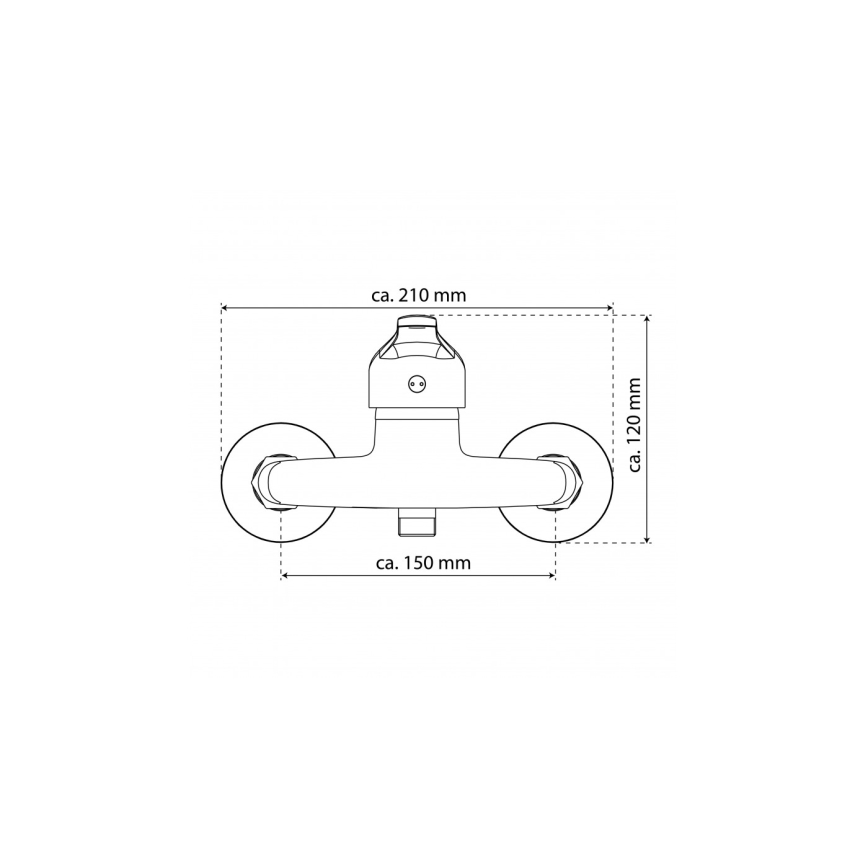 Eisl NI168CR - Misturador de duche GRANDE VITA CLASSIC, cromado brilhante