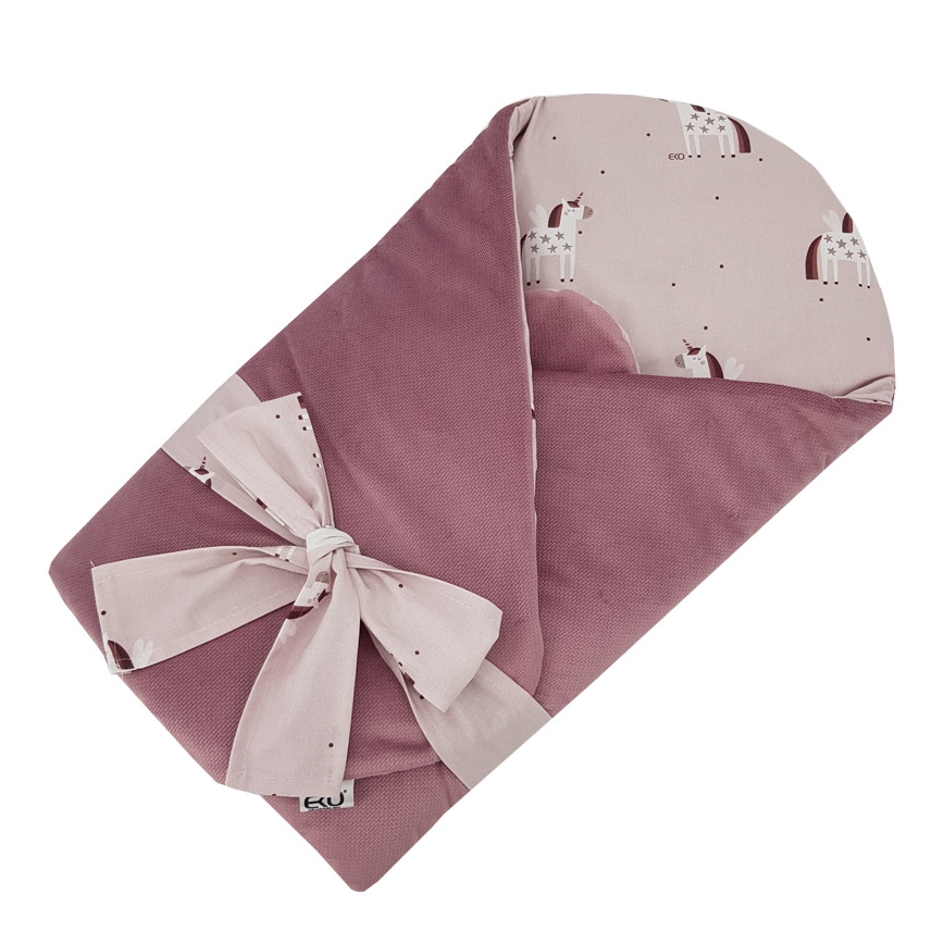 EKO - Manta de envolver de algodão UNICORN 75x75 cm