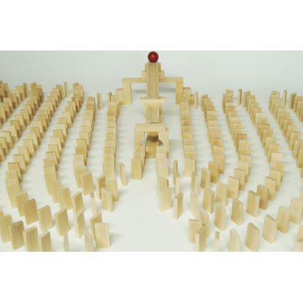 EkoToys - Dominó de madeira 830 unid. faia