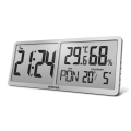 ELDONEX ECL-1110-SL - Relógio de parede digital TimeCheck 4xAA prateado