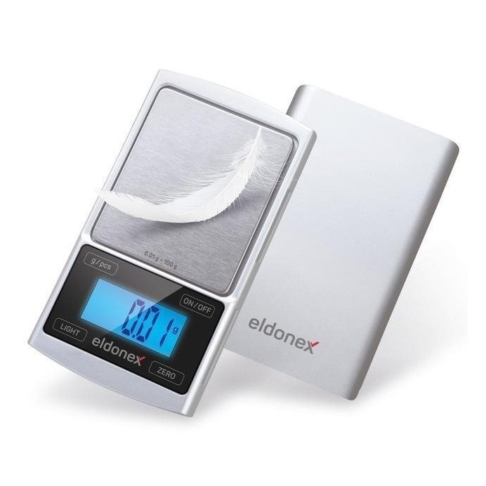 ELDONEX EKS-4040-SL - Balança de alta precisão 2xCR2032 prateado