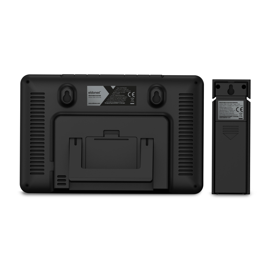 ELDONEX EWS-1010-BK - Estação meteorológica com visor LCD 2xAAA preto