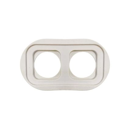 Elhard - Interruptor retro cerâmico n.º 1 e tomada 230V com moldura SCHUKO preta