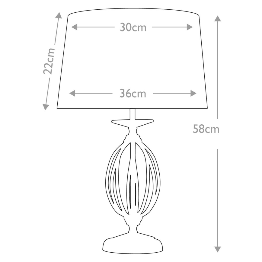 Elstead - Candeeiro de mesa AEGEAN 1xE27/60W/230V bronze