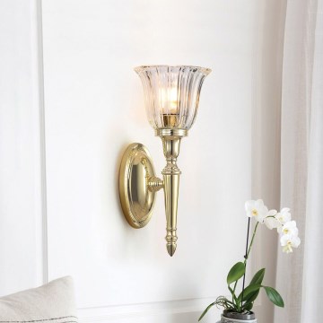 Elstead - Aplique de parede LED para casa de banho DRYDEN 1xG9/3W/230V IP44 dourado