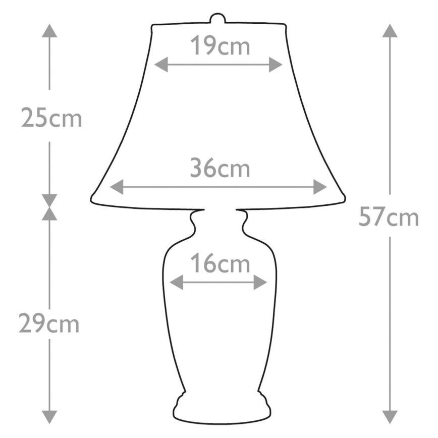 Elstead - Candeeiro de mesa AZUL GINGER JAR 1xE27/60W/230V