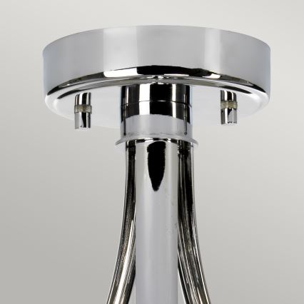 Elstead - Candelabro suspenso para casa de banho LED FALMOUTH 1xG9/3W/230V IP44 preto/cromado brilhante