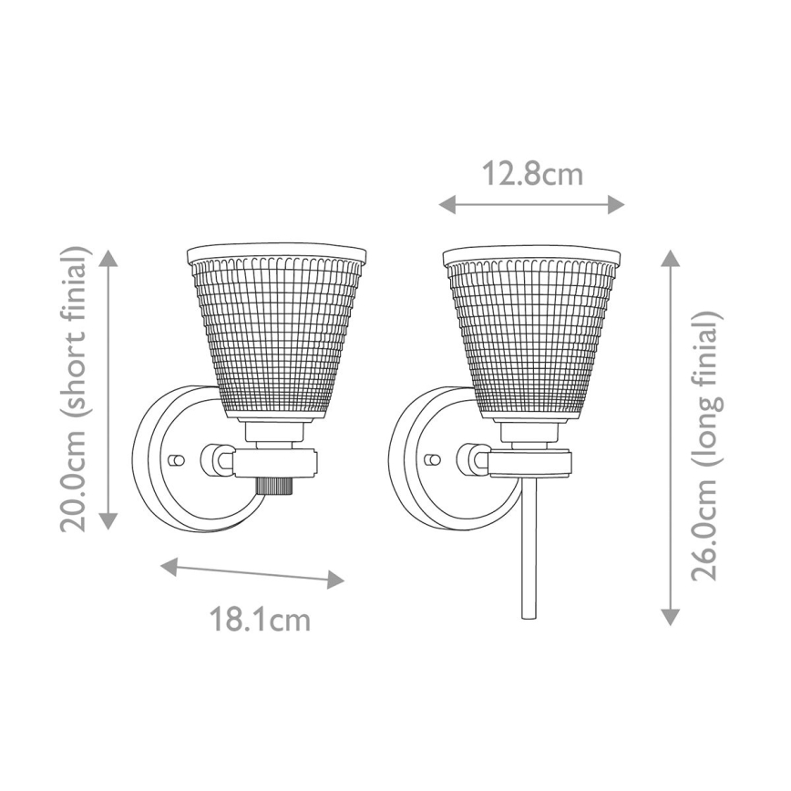 Elstead - Iluminação de parede de casa de banho LED GUNNISLAKE 1xG9/3W/230V IP44 cromado brilhante