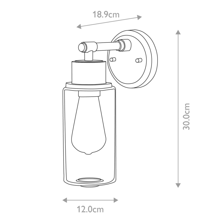 Elstead BATH-MORVAH1-W - Iluminação de parede de casa de banho MORVAH 1xE27/60W/230V IP44 branca