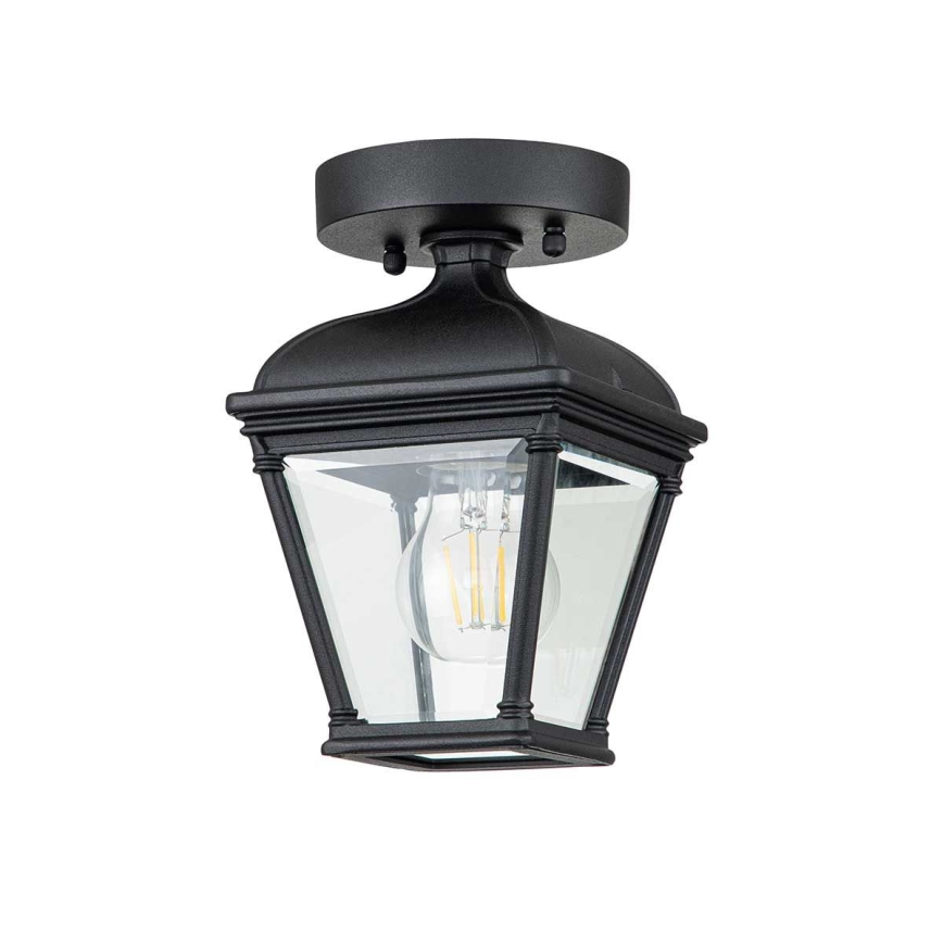 Elstead - Candeeiro de teto exterior BAYVIEW 1xE27/60W/230V IP44 preto