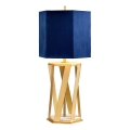 Elstead - Candeeiro de mesa APOLLO 1xE27/60W/230V dourado/azul