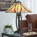 Elstead - Candeeiro de mesa Tiffany ASHEVILLE 2xE27/60W/230V