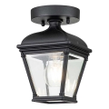 Elstead - Candeeiro de teto exterior BAYVIEW 1xE27/60W/230V IP44 preto