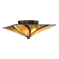 Elstead - Candeeiro de teto Tiffany ASHEVILLE 2xE27/60W/230V