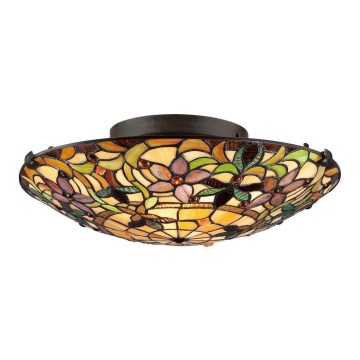 Elstead - Candeeiro de teto Tiffany KAMI 2xE27/60W/230V