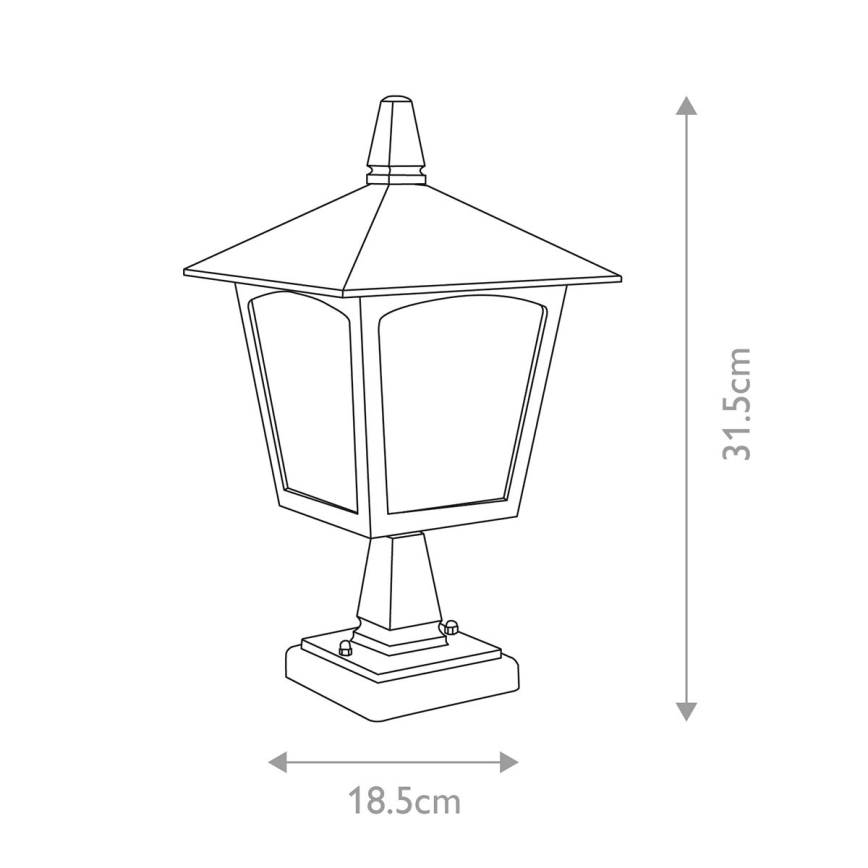 Elstead - Candeeiro exterior YORK 1xE27/100W/230V IP43