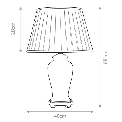 Elstead - Candeeiro de mesa SASHI 1xE27/60W/230V