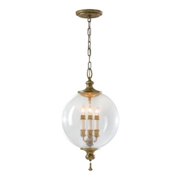 Elstead FE-ARGENTO-P - Candelabro suspenso ARGENTO 3xE14/60W/230V