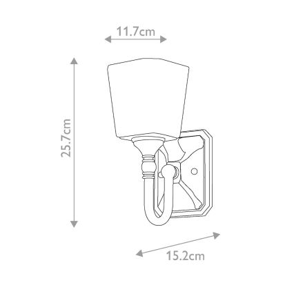 Elstead FE-CONCORD1-BATH - Iluminação de parede de casa de banho LED CONCORD 1xG9/3W/230V IP44