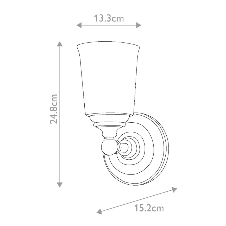 Elstead FE-HUGOLAKE1BATH - Iluminação de parede de casa de banho LED HUGOLAKE 1xG9/3W/230V IP44